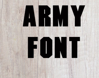 FONT FOR CRICUT font otf fonts oft Army font svg Army alphabet letters svg Army font svg Army alphabet letters svg Cricut font svg