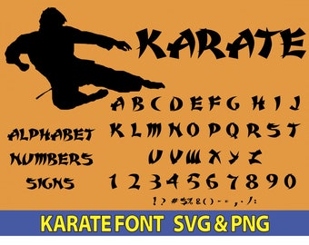 Karate font karate font svg karate font svg file karate alphabet svg karate letters svg karate font cut karate numbers svg karate cricut