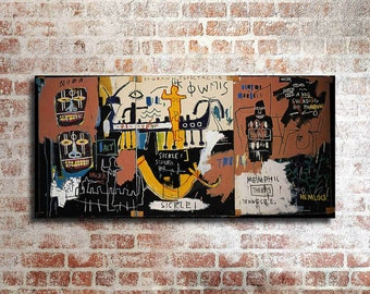 Jean-Michel Basquiat /"The Nile/" HD print on canvas large wall picture 48x24/"