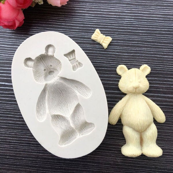 Bear silicone mold Fondant mold Bear Fondant mold Cake decorating tools Silicone mold