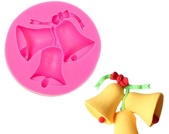 Kerstmis Siliconen Fondant Bells Mold Cake versieren Tools Cake Fondant Decoraties Siliconen Mold Kerstmis