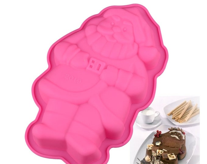 Christmas Santa Claus Shaped Silicone Baking Mold Cake Mold - Etsy