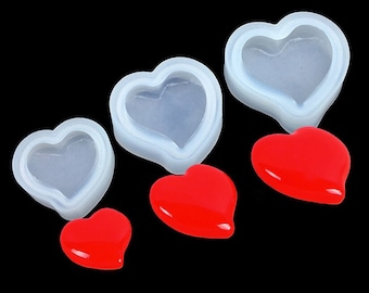 Heart Silicone Mold Fondant Silicone mold Cupcake Chocolate Fondant Cake Decorating Tools Cak edecoration Valentine Heart Mold Resin mold