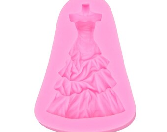 Wedding dress Fondant Silicone Mold Wedding cake Wedding cookie, Cake decorating Silicone mold Wedding dress mold Silicone mold