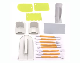 Lot De 18 Outils De Modelage Pour Fondant Gaufrage Modelage De Gâteaux