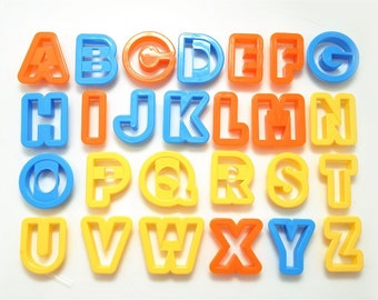 Letter Cutters Fondant Letters Number cutters Fondant Numbers  Cake decorating tool Fondant Cutters Letters and numbers