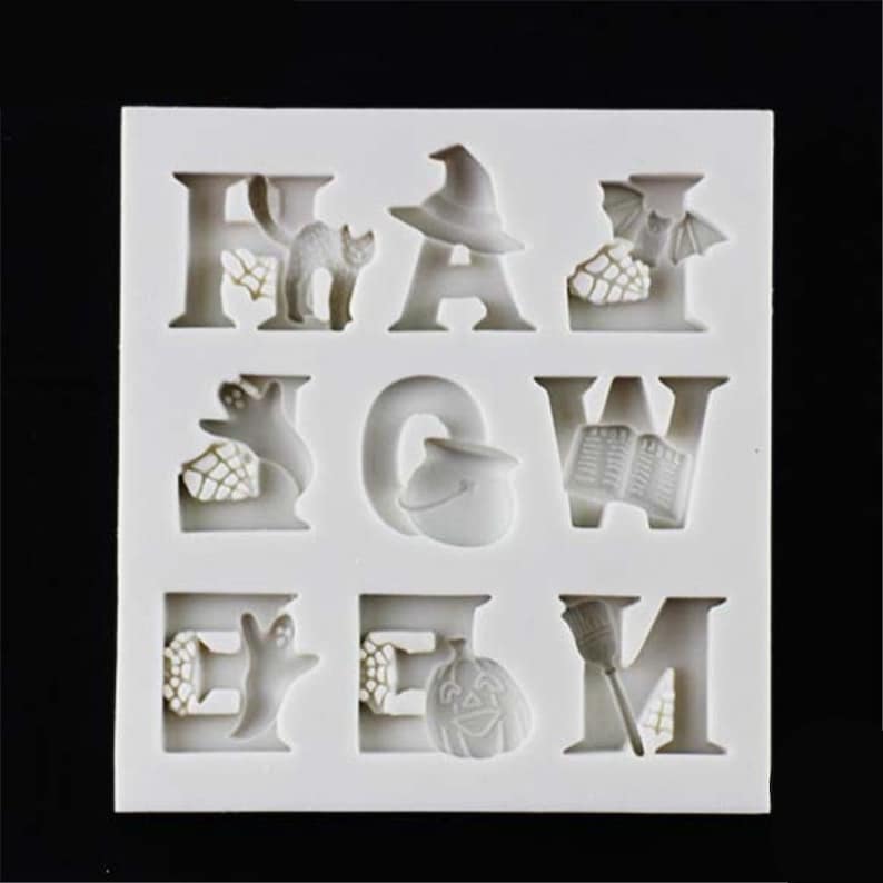 Letters Shape Silicone Mold