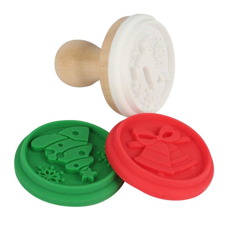 Christmas Cookie Stamp Set Christmas Cookie Embosser Silicone Etsy