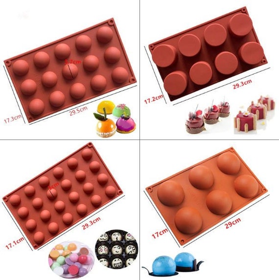 Coiry demi-cercle boule perle Silicone moule chocolat bonbons Fondant  gâteau moule