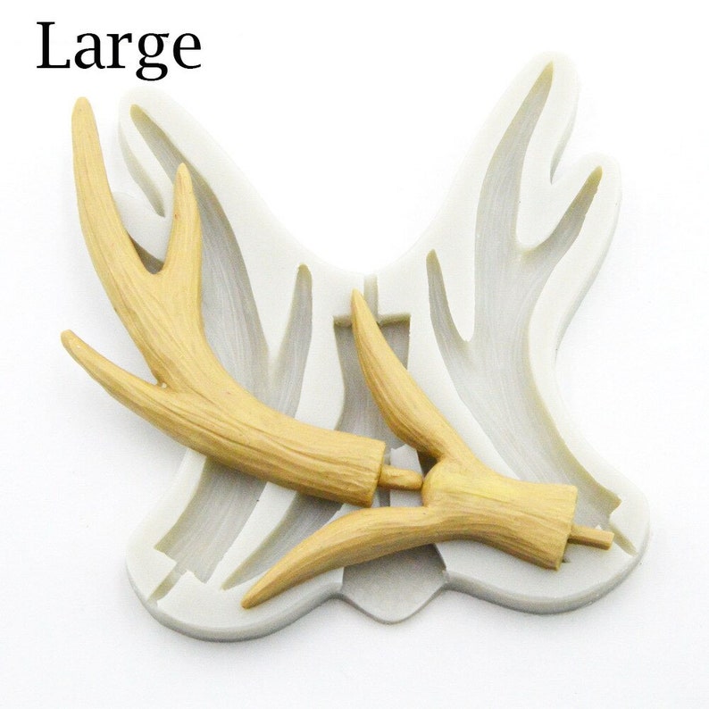 Antlers Silicone Mold Christmas Fondant Mold Small and Large Etsy UK