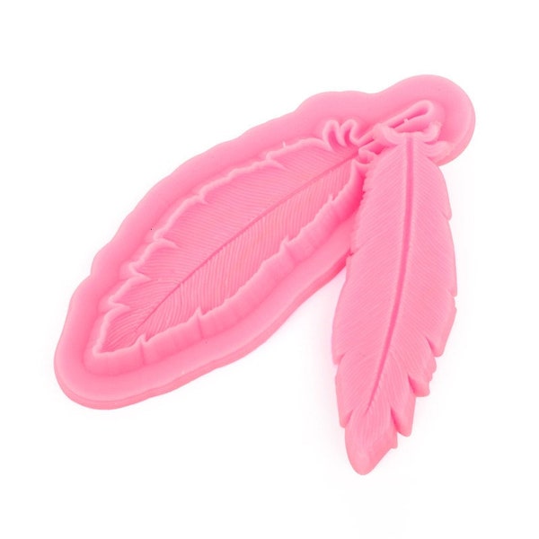 Plume Silicone Moule Fondant Moule Gâteau Décoration Outils Fondant Plume Moule Gomme Coupe Plume Gâteau Décoration Cupcake Décoration outil