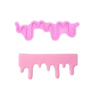 Fondant Border Cutter Melting Chocolate Drop Cake Decoration Plastic Cutter Water Drop Cake Decorating tools