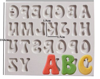 Letters and Numbers Silicone Molds Capital letters Fondant Mold Small letters Mold Cake decorating tools Fondant tools Fondant Numbers