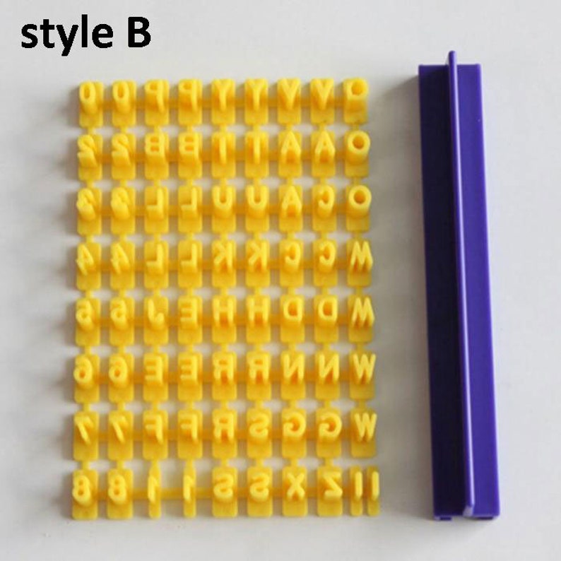 Cookie Stamp Letters Mold Cookie and Fondant Embossing Letter Etsy