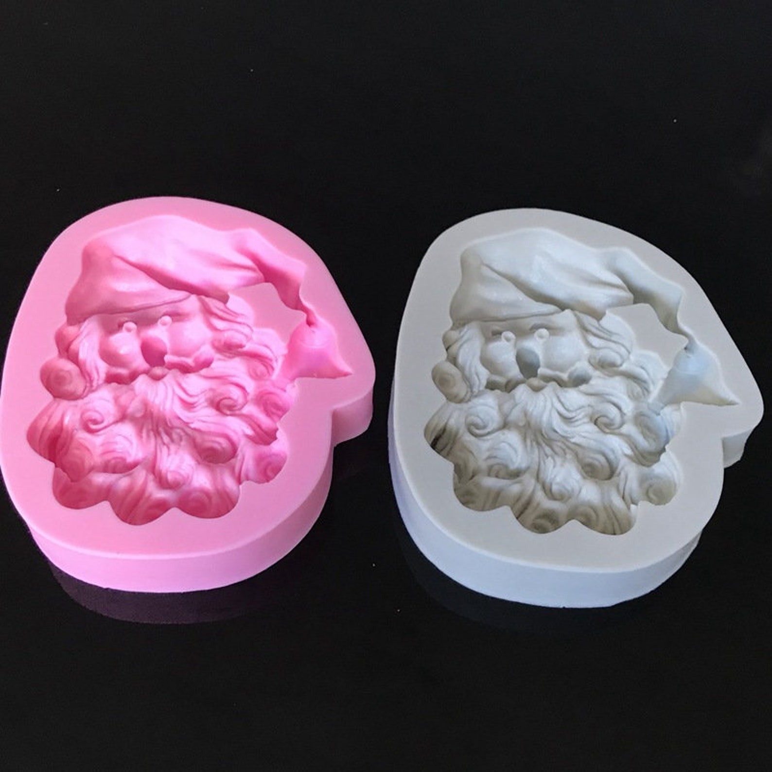 Christmas Santa Silicone Mold Fondant Mold Christmas Mold Gum Etsy