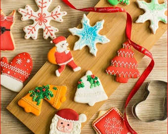 Cortapastas Navidad Cortadores De Galletas Navideños - Pareja De Jengibre Set X2 | LOTO 3D Moldes De Galletas Navidad