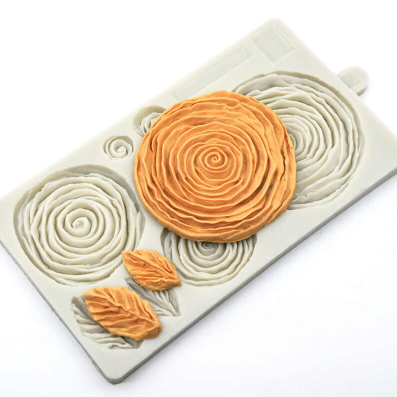 Ruffled Roses Silicone Mold Fondant Mold Cake Decorating Mold Etsy