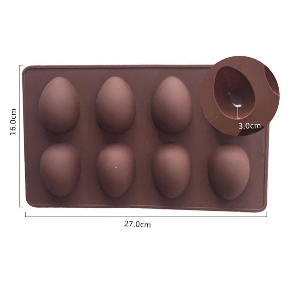 Stampo Pasqua 8 Cavità Stampo Silicone Uova Pasqua 8 Cavità - Per