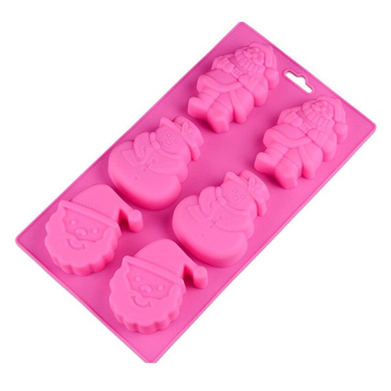 6 Piece Set of Christmas Silicone Molds Candy Baking & More -Celebrate  It- SANTA