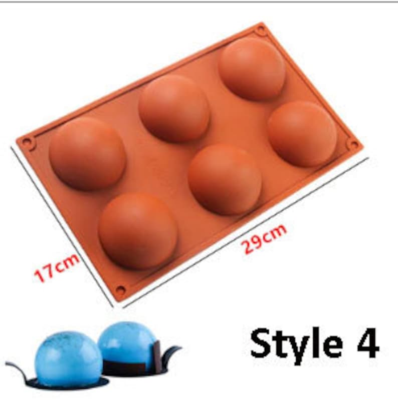 Round Silicone Molds Baking Silicone Mold Chocolate Mold Etsy