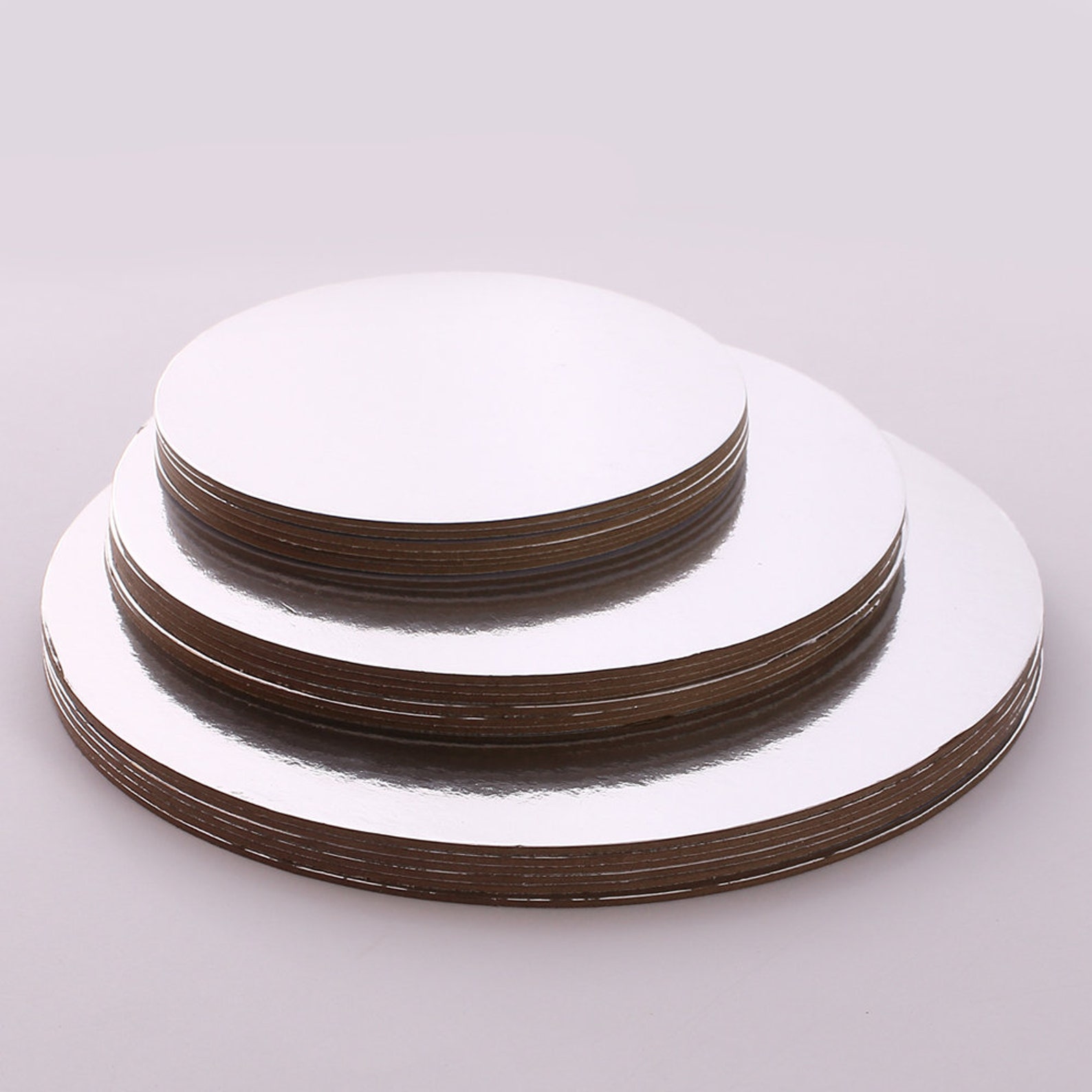 Cake Board Round Cake Boards Cardboard for Cake Silver and Etsy