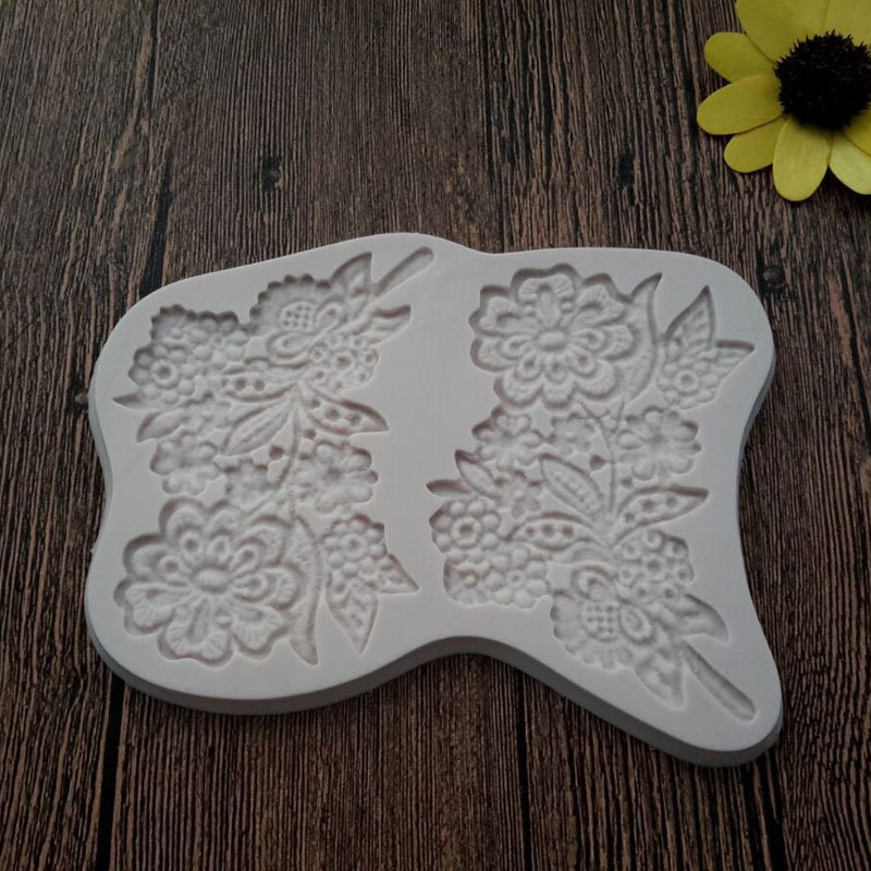 Plastic Flower Fondant Cake Stencils Template Mould DIY Hollow Lace Flower  Cake Fondant Mould Decorating Sugarcraft Tool Cake Stencils & Templates for