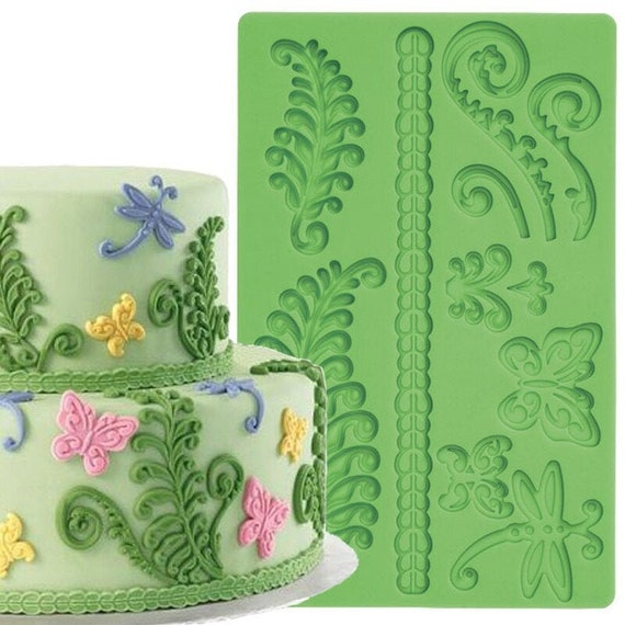 Set 5 Stampi In Silicone A Forma Di Farfalla E Uccellino - Per Torte, Fondente, Cioccolato, Argilla