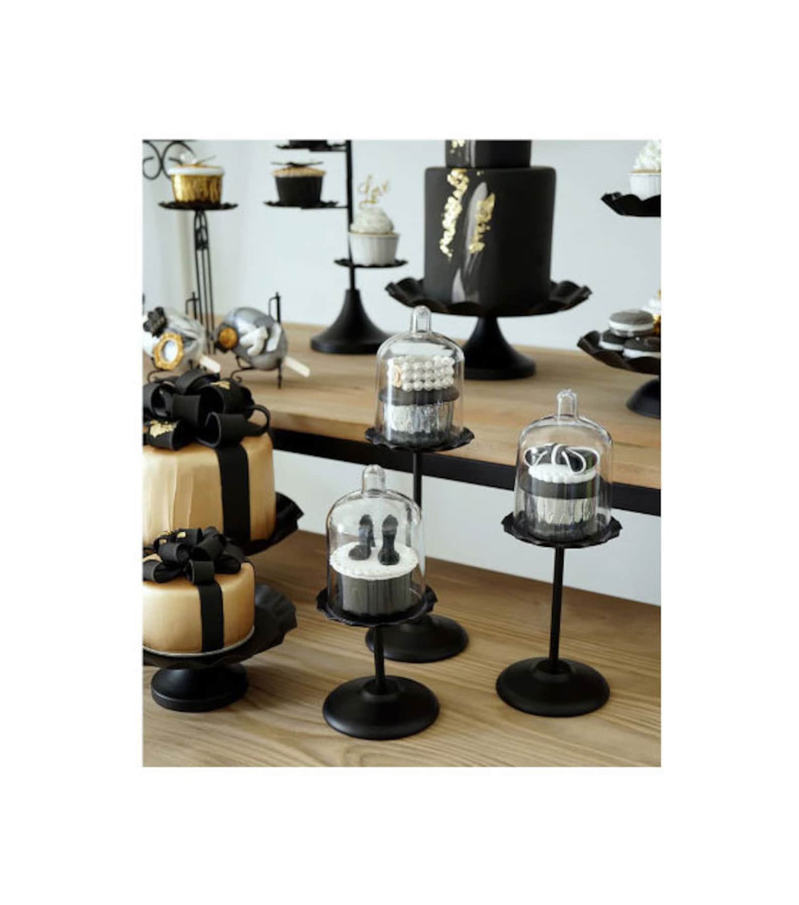 Black Cupcake Stand Wedding Dessert Table Decoration Sweet Etsy India