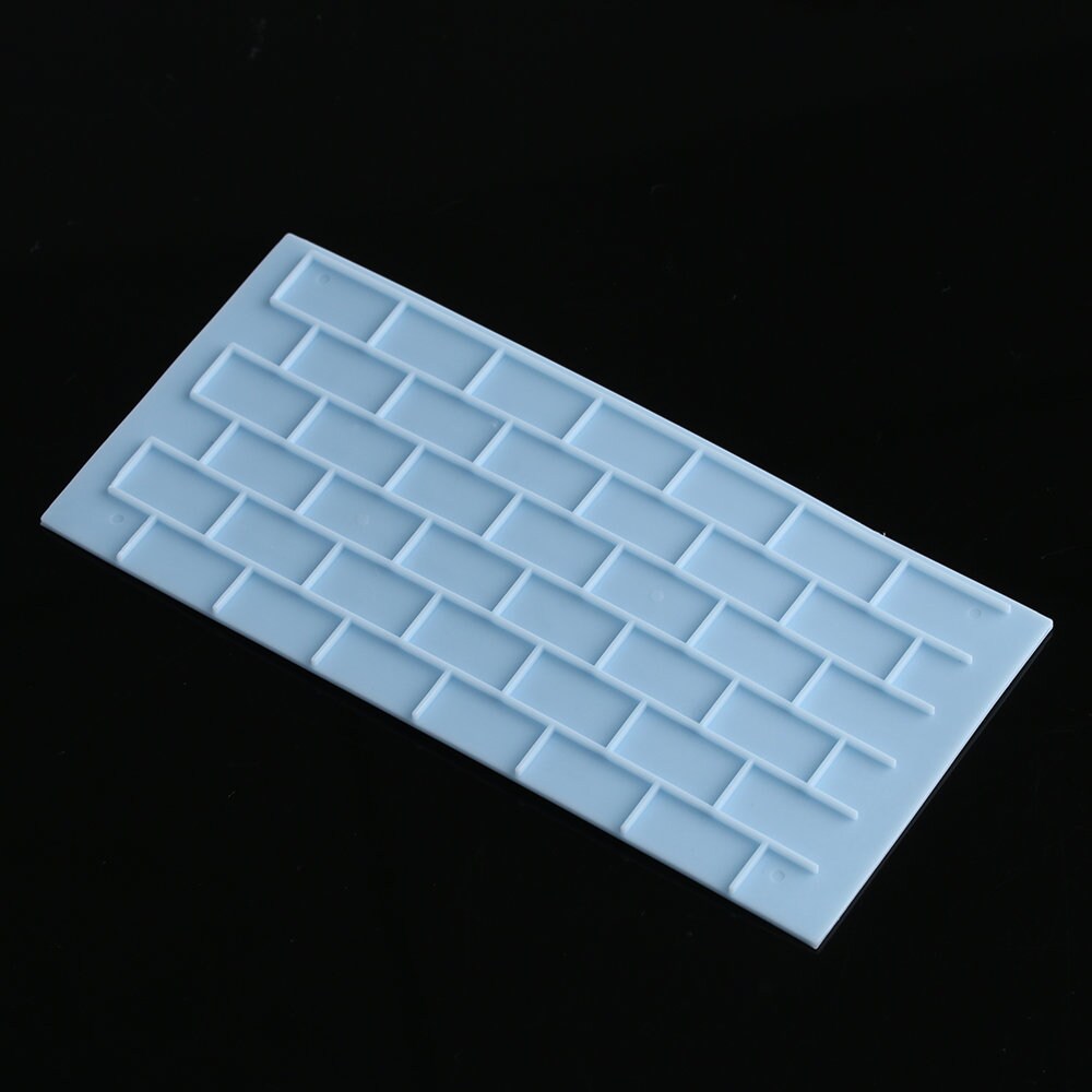 5-Piece Silicone Fondant Mold Set - Brick Wall, Stone Path & Wood Grain Texture Molds - View #5