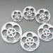 Rose Cutters Flower Cutter Fondant Roses 6 Pieces Set Plastic Fondant ...