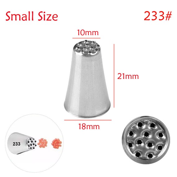 Grass Icing Tips 3 Sizes Stainless Steel Icing Nozzles Cake Icing