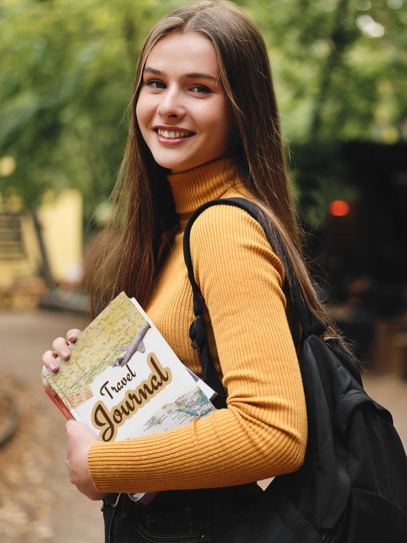 backpack travel journal Hardcover Travel Journal: Adventure Log, Graduation Gift