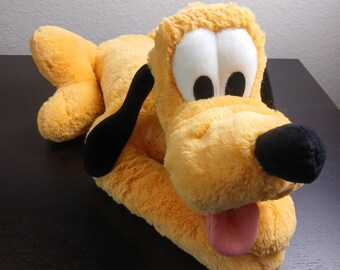 Disney Parks Authentic Original Pluto Plush Stuffed Animal Dog Green Name