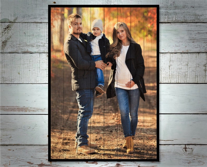 Personalized Gift Photo on Wood Prints Gift for Boyfriend Etsy