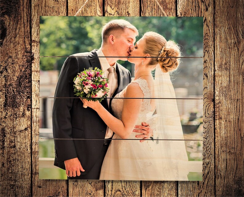 Personalized Gift Engagement Gift for Couple Gift Wood Photo Etsy