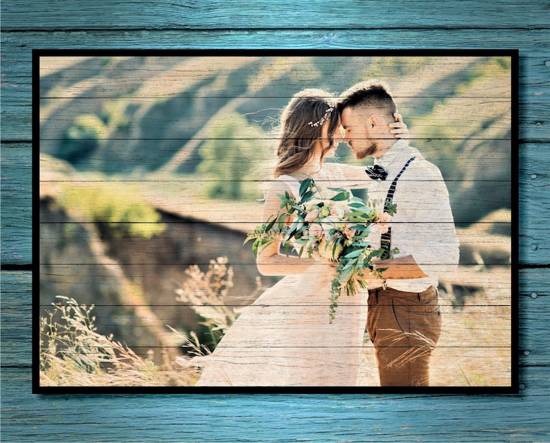 Engagement Gift for Couple Gift for Man Gifts Custom Wood Photo Engagement Gift for Her Gift for Him Girlfriend Gift Boyfriend Gifts for Men