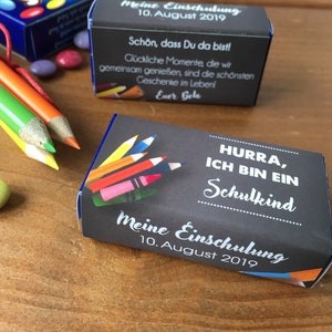 Gastgeschenk - Papierbanderole für Smartie Packung Hochzeit / Taufe / geburtstagGastgeschenk Druckvorlage als PDF Download - Einschulung