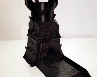 Orthanc Dice Tower 3D Printed | Board Games | Saruman's Tower | Role Playing Game Dice Tower | RPG Dungeons and Dragons | Lord of the Rings