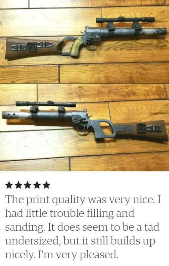 Boba Fett EE3 Blaster 3D Printed | Star Wars Prop 3D Print - From