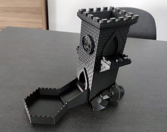 Castle Dice Tower 3D Printed | Board Games | Role Playing Game Dice Tower | RPG Dungeons and Dragons | Lord of the Rings