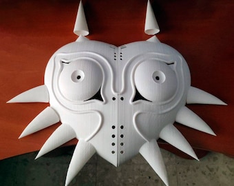 Majoras Mask 3D Printed | Unpainted | Zelda Majora's Mask Wearable 3D Prop