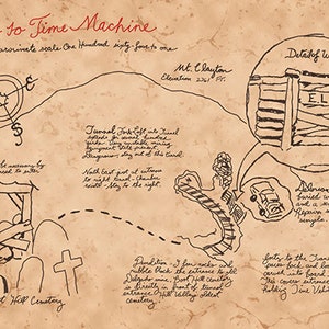 Time Machine Map Printable (high Quality PDF & JPG Files)| Back to the ...