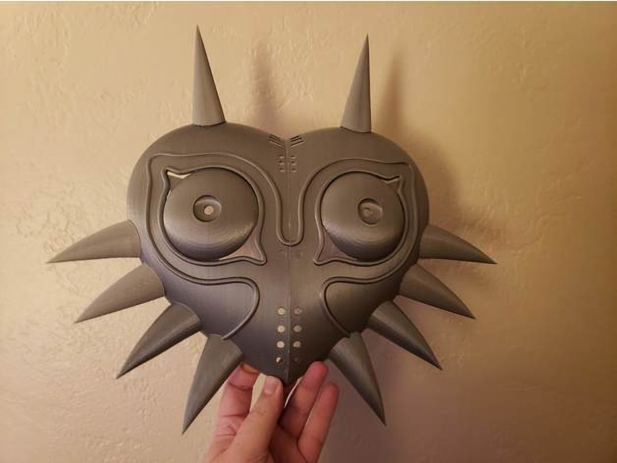 Majoras Mask 3D Printed | Unpainted | Zelda Majora's Mask Wearable 3D ...