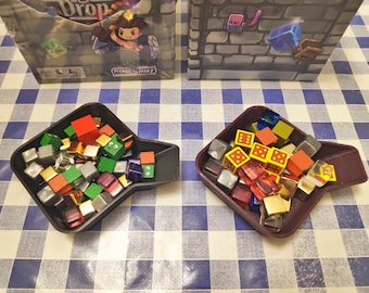 Board Game Trays 3D Printed | Tabletop Games | Stackable Token Trays | Board Game Bits Organizer