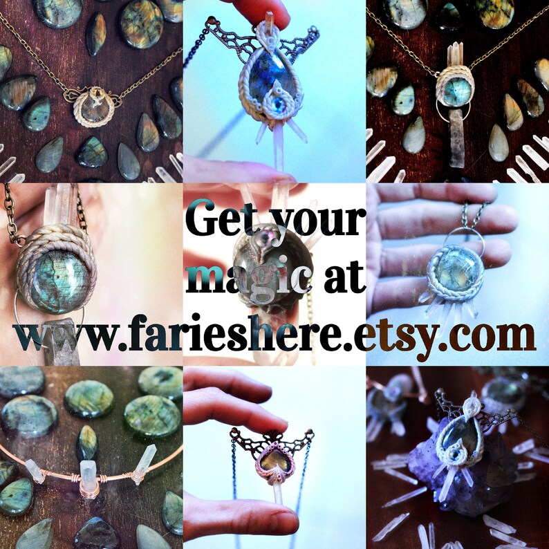 trippy necklace Energy healing crystal necklace Ammonite /& Quartz Moon Goddess amulet with Moonstone Third eye chakra protection amulet