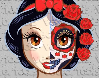 Download Princess Sugar Skull Etsy