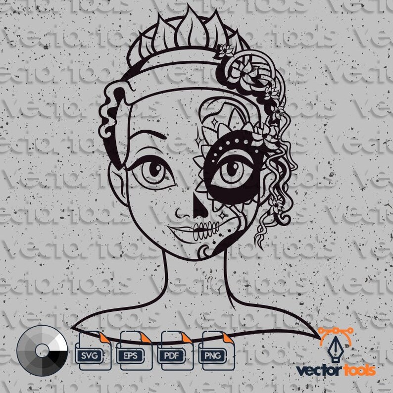 Download Tiana Svg Disney Tiana Svg Disney Tiana Clipart Tiana Princess Disney Princess Svg Disney Tiana Catrina Svg Drawing Illustration Art Collectibles Kromasol Com