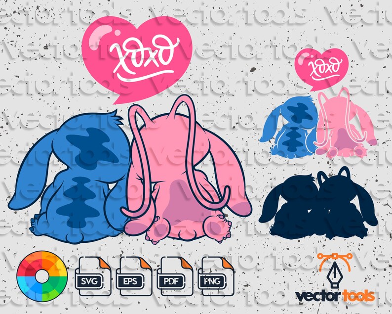 Download Art Collectibles Clip Art Lilo And Stitch Svg Stitch And Angel Love Svg Valentine Gift Stitch And Angel Heart Svg Stitch Clipart Stitch Cut Files Baby Stitch