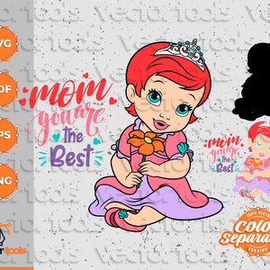 Download Baby princess svg Baby princess clipart Baby Ariel svg | Etsy