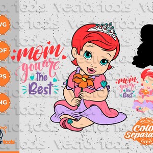 Download Baby princess svg Baby princess clipart Baby Ariel svg | Etsy